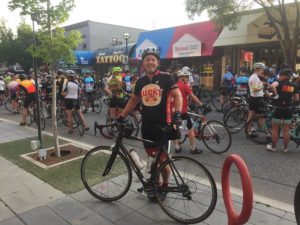 DLO office moving experts - Bob participating in the Penticton Gran Fondo